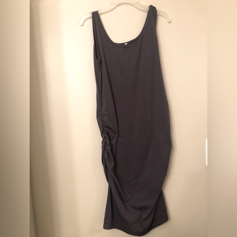 Womens gray maternity dress